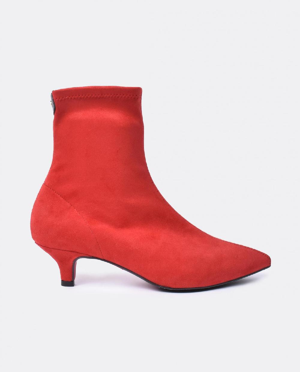 Cuplé BOTIN LICRA TACON BAJO ULTRASUEDE STRECH ROJO