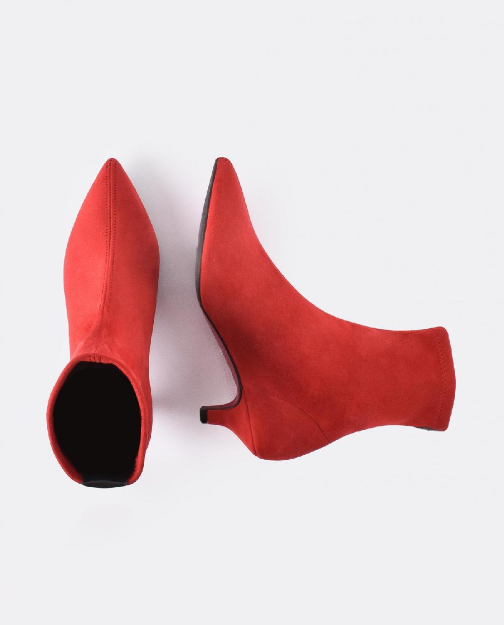 Cuplé BOTIN LICRA TACON BAJO ULTRASUEDE STRECH ROJO Envío internacional gratuito