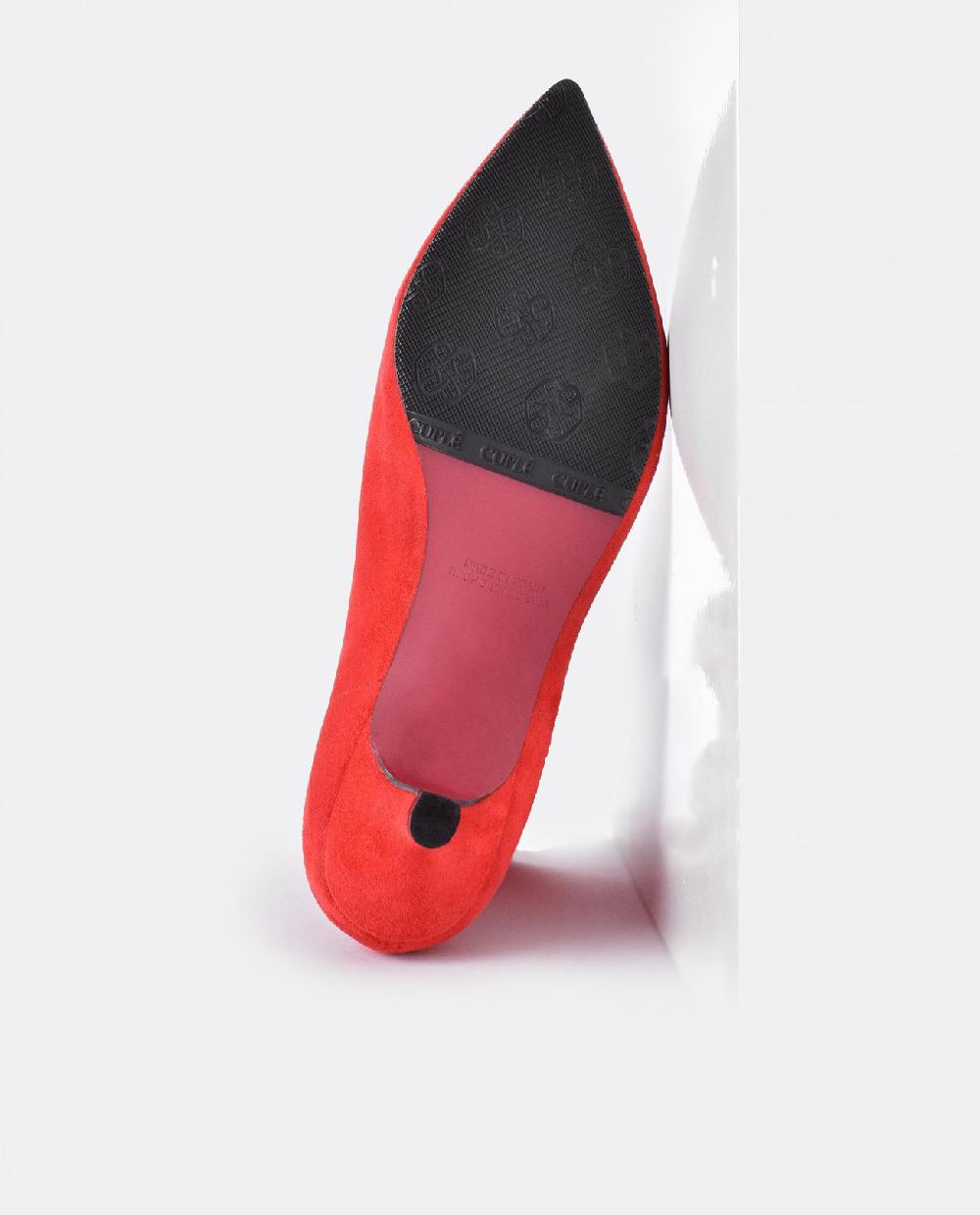 Cuplé BOTIN LICRA TACON BAJO ULTRASUEDE STRECH ROJO Envío internacional gratuito