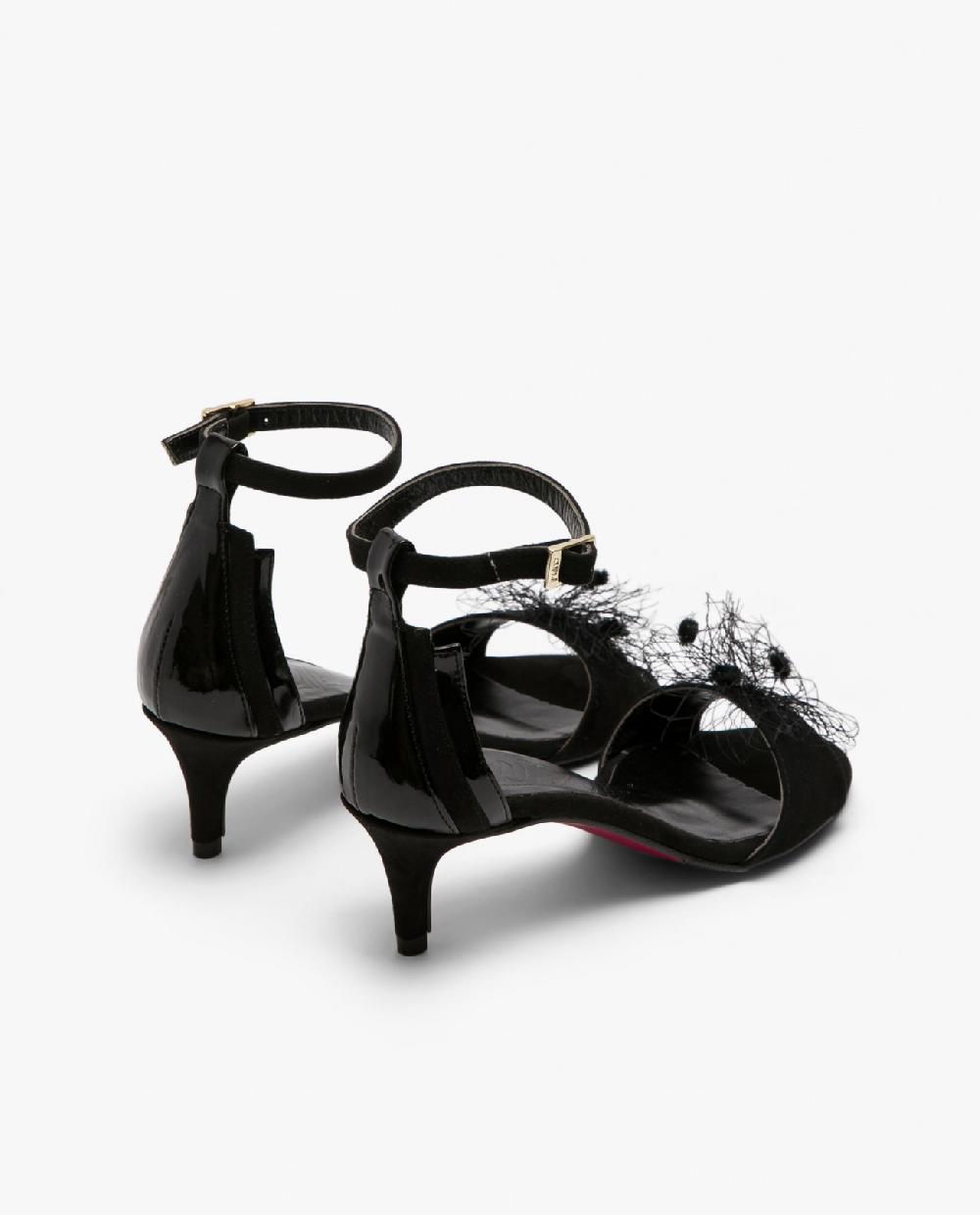 Cuplé SANDALIA PALA ULTRASUEDE NEGRO Rebajas de fin de temporada