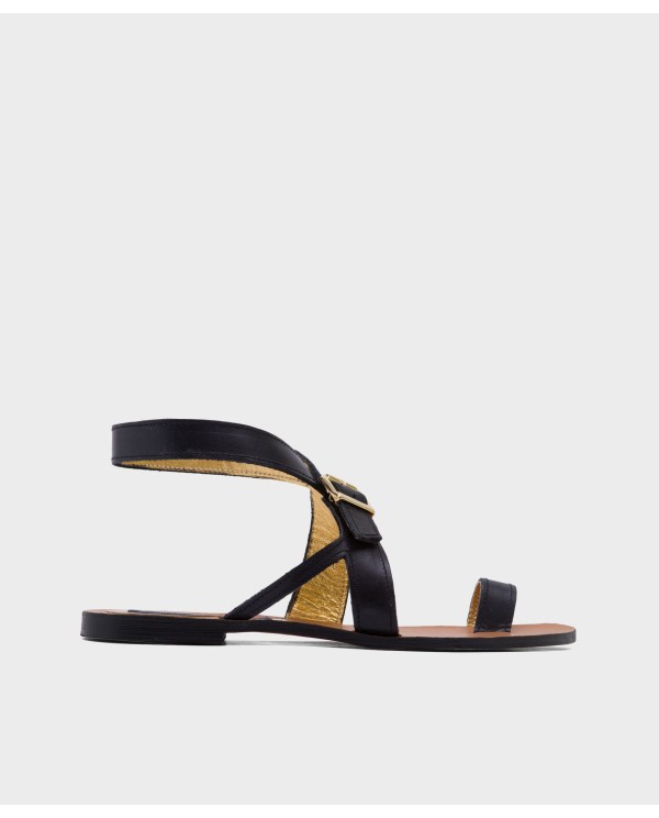 Cuplé SANDALIA LAS NEGRAS NAPA NEGRO Precio ultrabajo