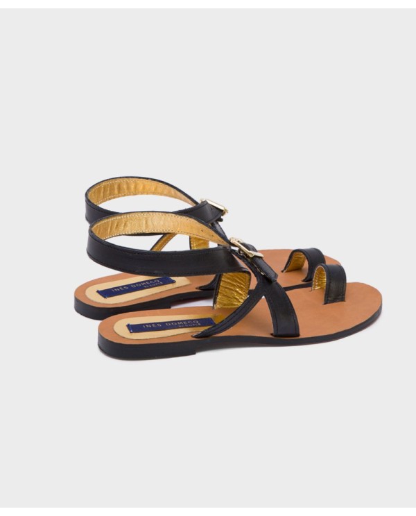 Cuplé SANDALIA LAS NEGRAS NAPA NEGRO Precio ultrabajo