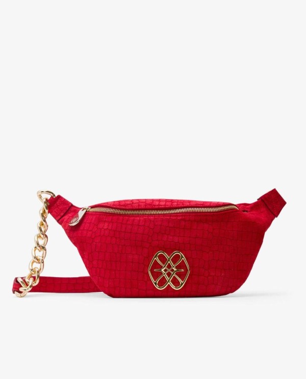 Cuplé RIÑONERA LETRAS SERRAJE COCO ROJO Oferta especial