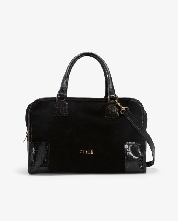 Cuplé BOLSO RECTANGULAR SERRAJE NEGRO Envío gratis