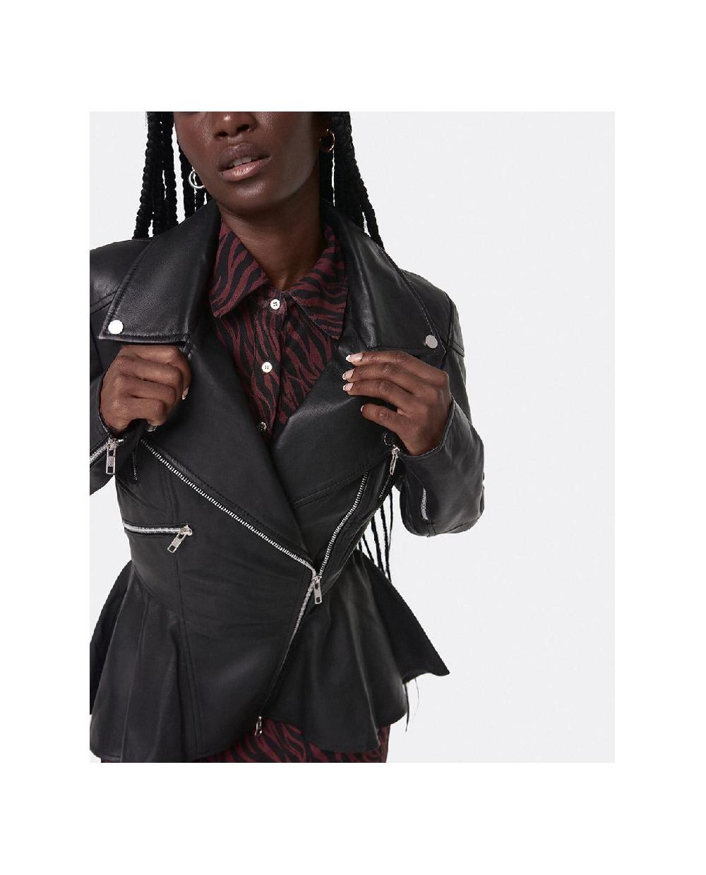 Cuplé PELUM BIKER CHAQUETA PIEL NEGRO Última moda