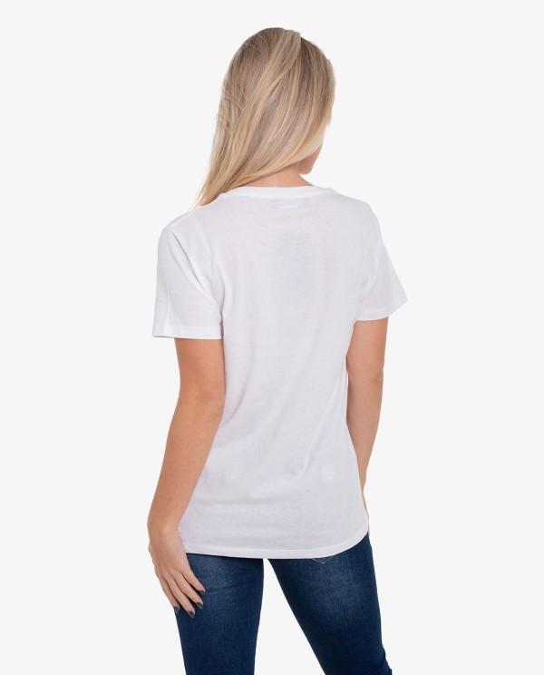 Cuplé CAMISETA BLANCA LOGO CUPLE JEANS En oferta