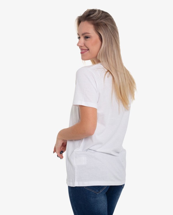 Cuplé CAMISETA BLANCA LOGO CUPLE JEANS En oferta