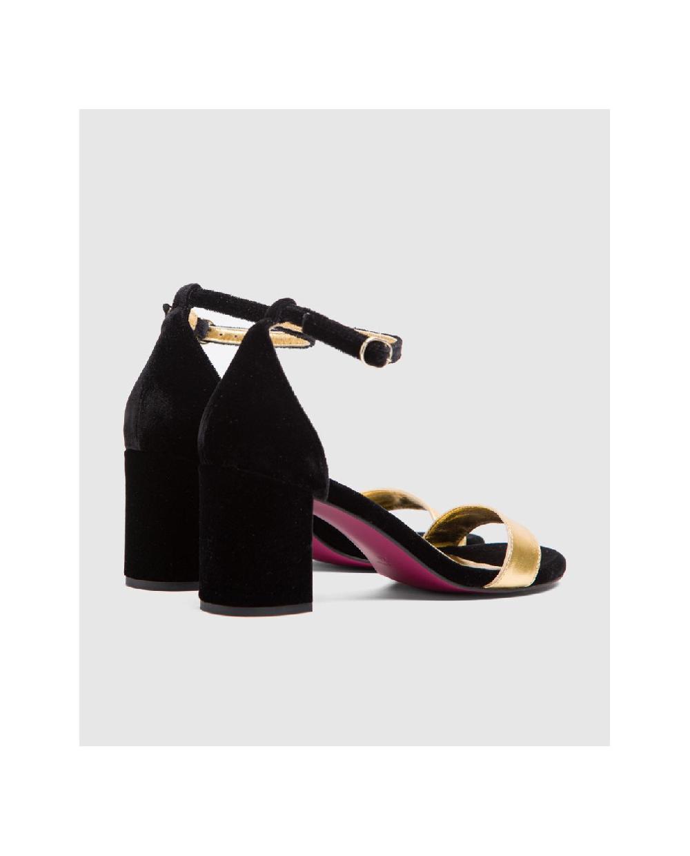 Cuplé SANDALIA ALICANTE TERCIOPELO NEGRO Rebajas top