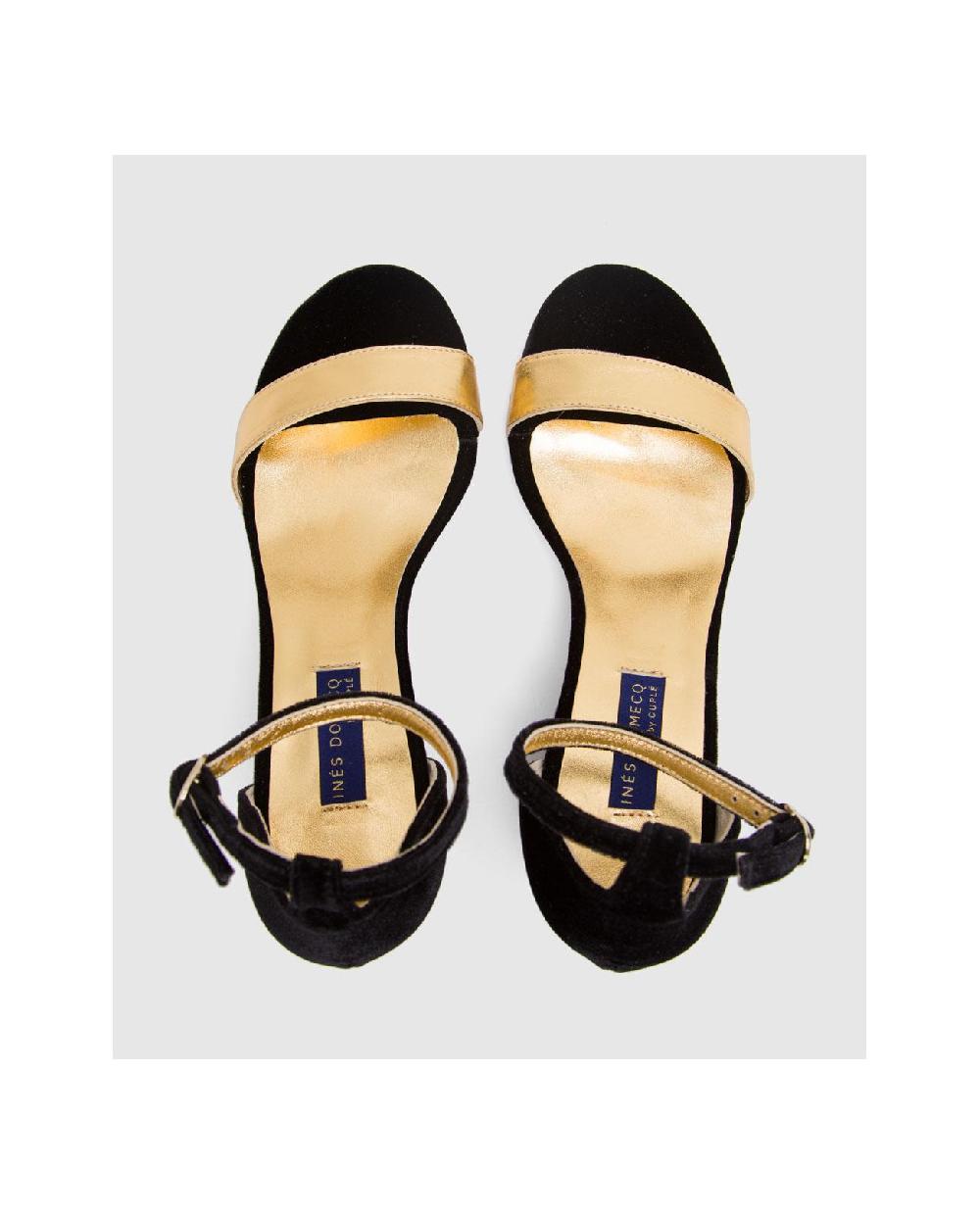 Cuplé SANDALIA ALICANTE TERCIOPELO NEGRO Rebajas top