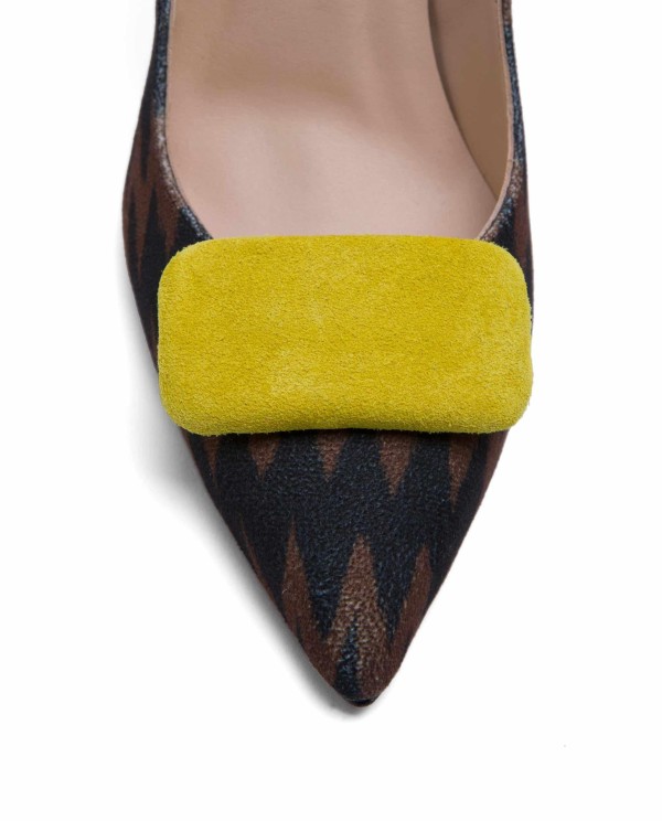 Cuplé ADORNO PARA ZAPATO SERRAJE AMARILLO Oferta exclusiva