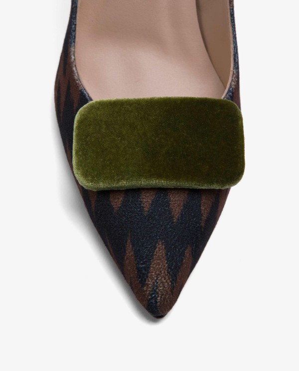 Cuplé ADORNO PARA ZAPATO TERCIOPELO VERDE Ofertas de temporada