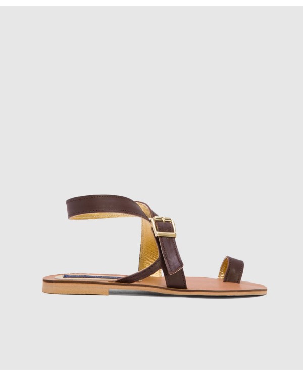 Cuplé SANDALIA LAS NEGRAS NAPA MARRON Rebajas