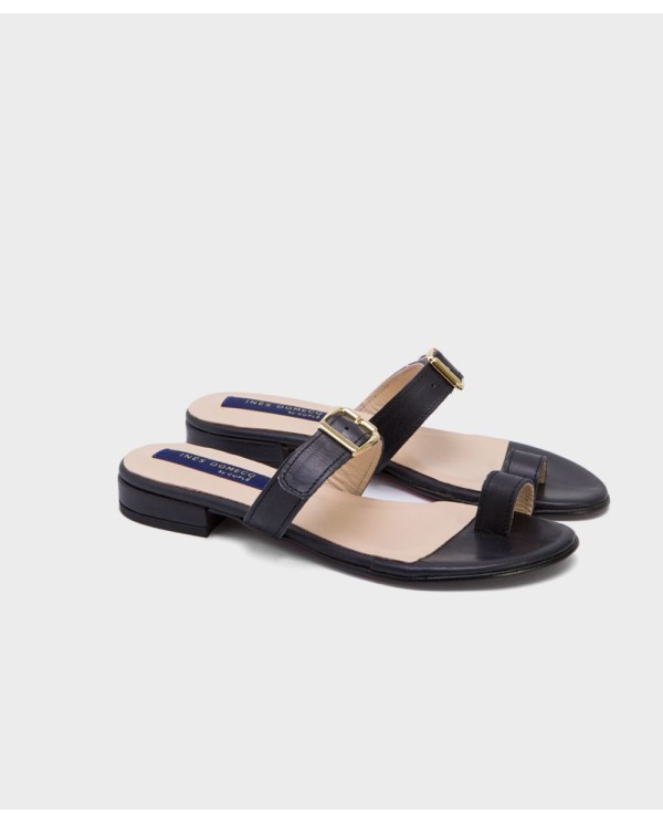 Cuplé SANDALIA BARBATE NAPA NEGRO Venta caliente