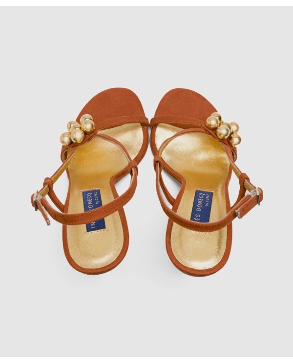 Cuplé SANDALIA DURCAL ALTA ULTRASUEDE NARANJA Descuento