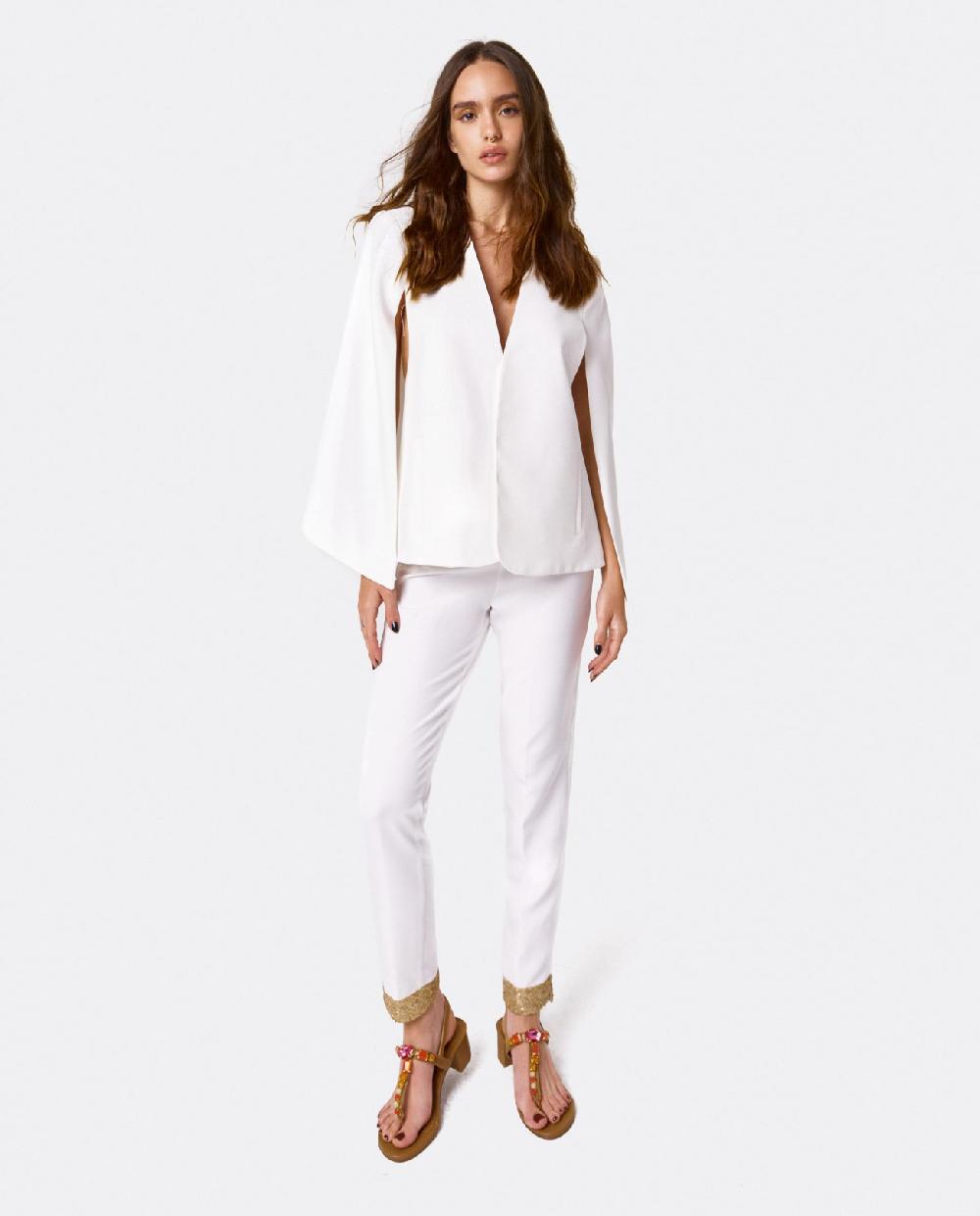 Cuplé CHAQUETA CAPA CREP BLANCO ÚLTIMAS EDICIONES