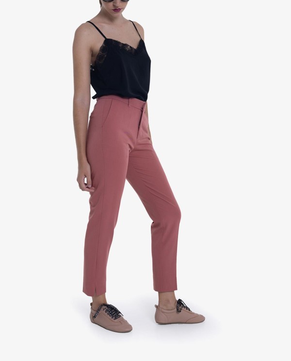 Cuplé PANTALON CREP ROSA Solo hoy