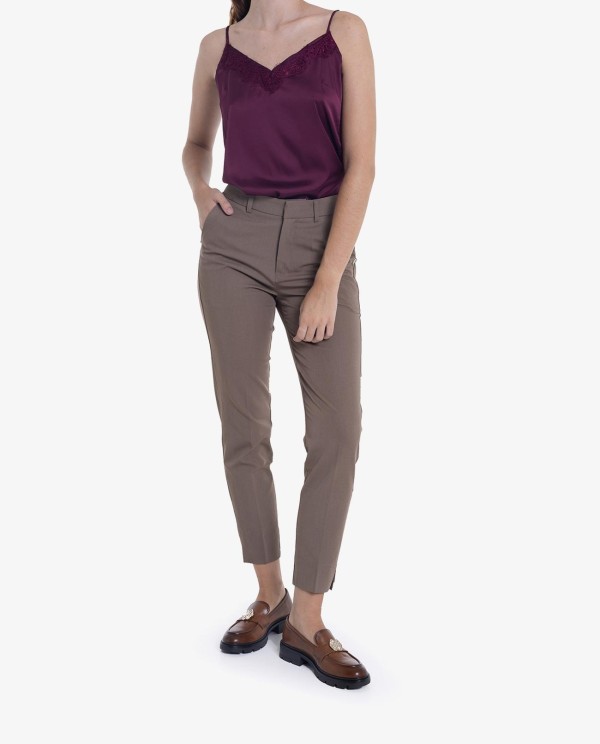 Cuplé PANTALÓN RECTO MARRÓN Superdescuento