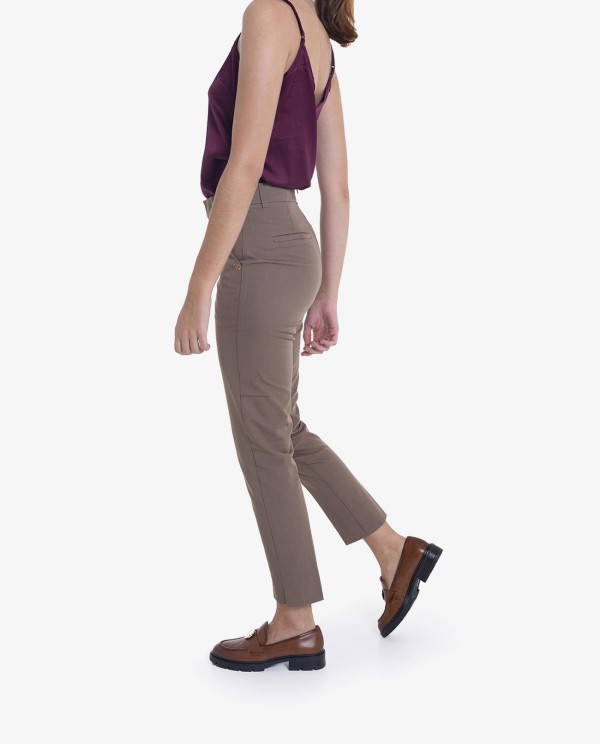 Cuplé PANTALÓN RECTO MARRÓN Superdescuento