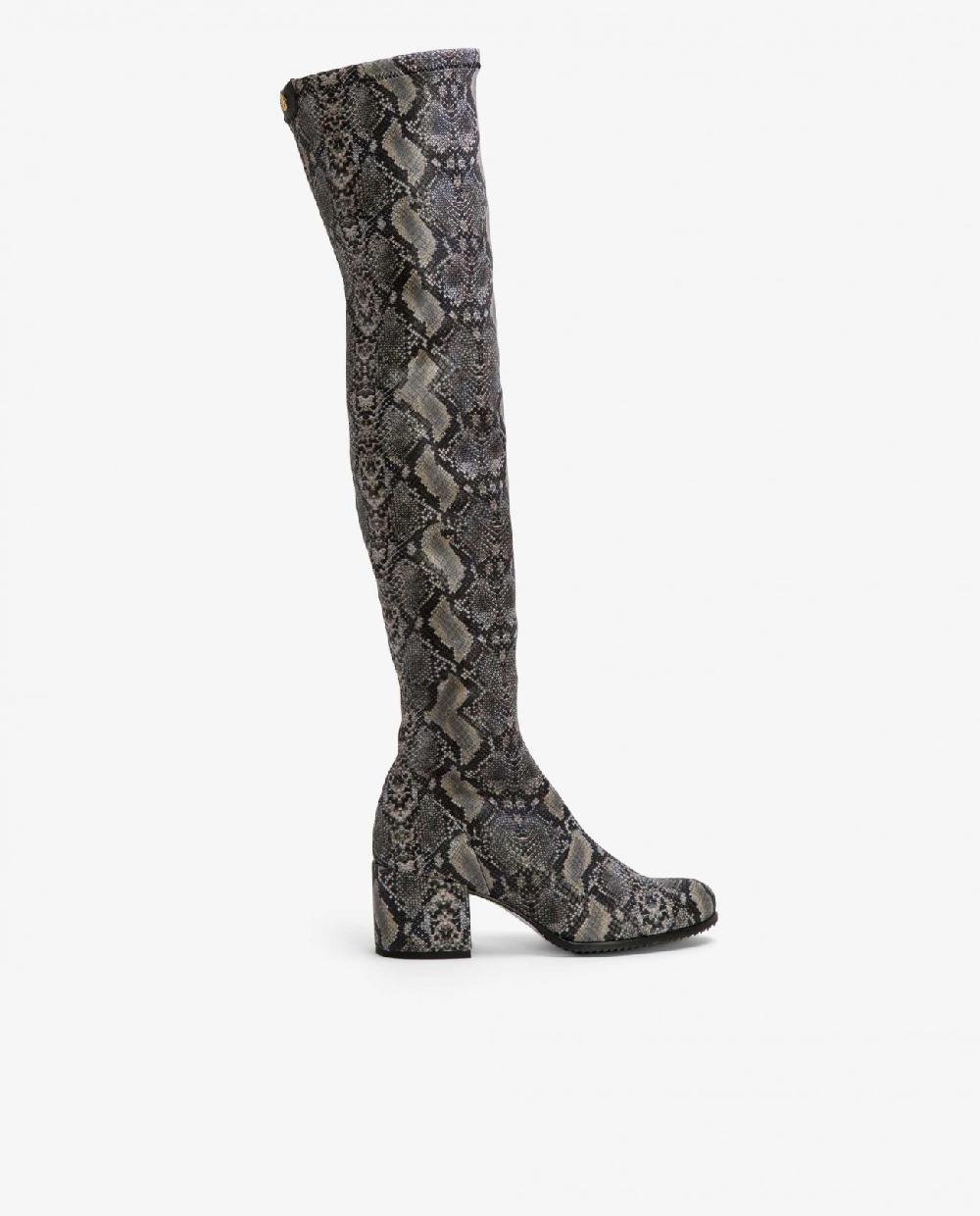 Cuplé BOTA MOSQUETERA STRECH SERPIENTE GRIS
