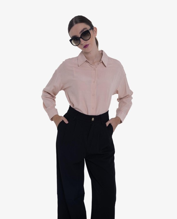 Cuplé CAMISA BÁSICA COLOR NUDE Oferta exclusiva