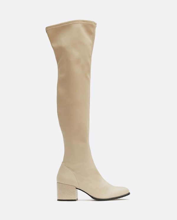 Cuplé BOTA MOSQUETERA NAPA ELÁSTICO CAMEL