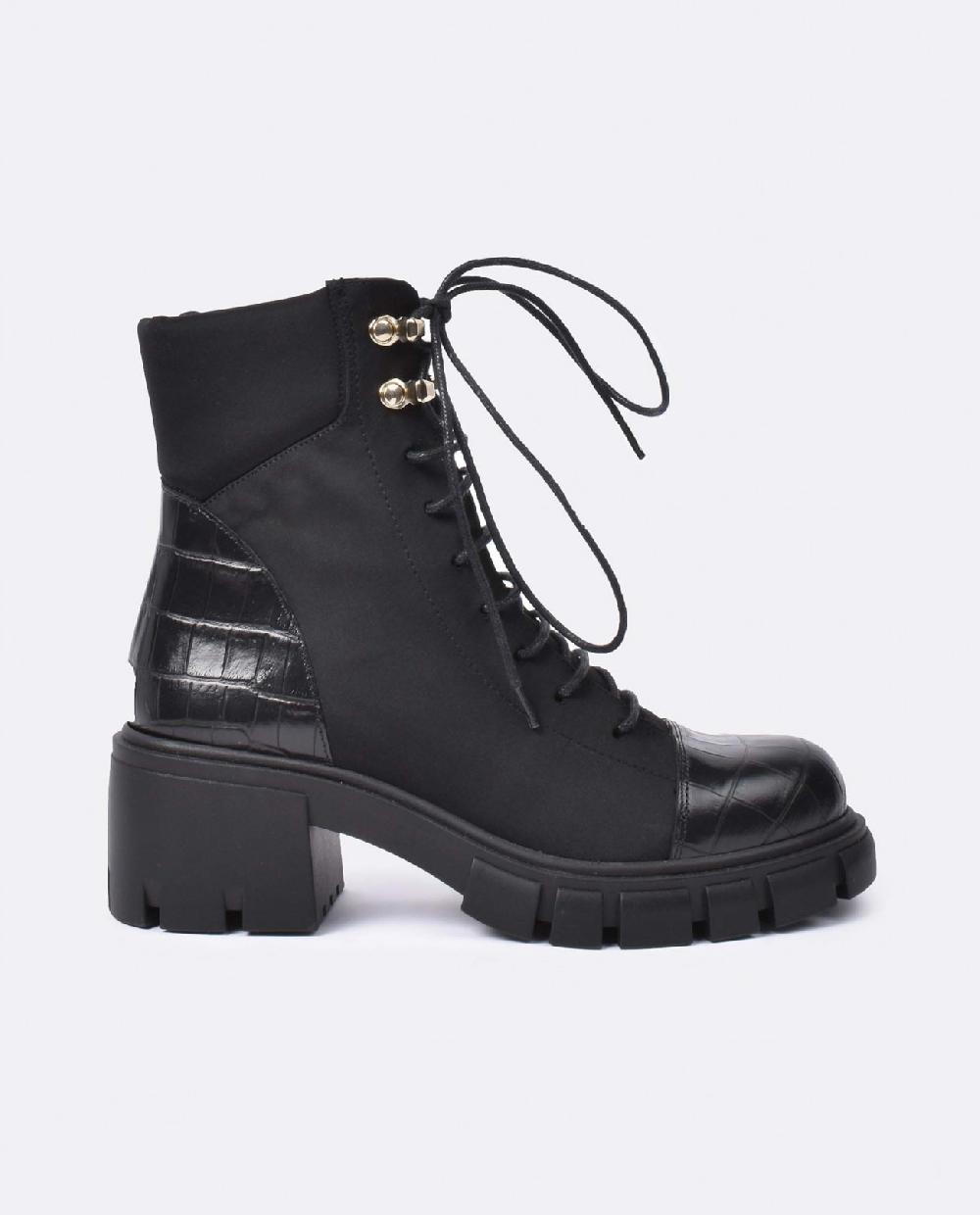 Cuplé BOTIN CORDONES LICRA STRECH NEGRO