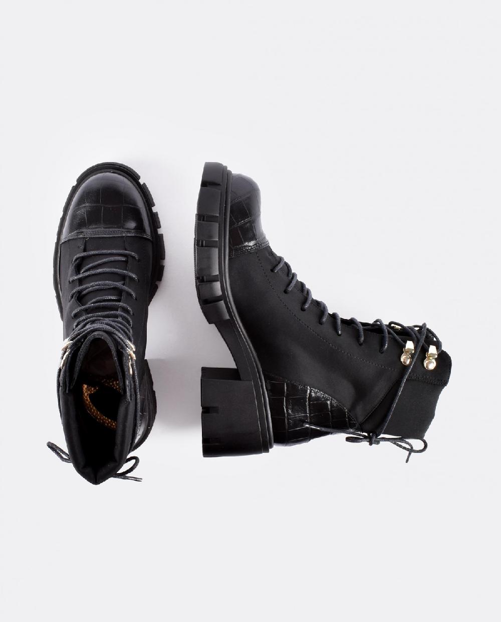 Cuplé BOTIN CORDONES LICRA STRECH NEGRO 2025