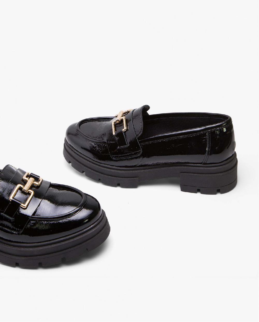 Cuplé MOCASIN TRABILLA CHAROL PIEL NEGRO Gran oferta
