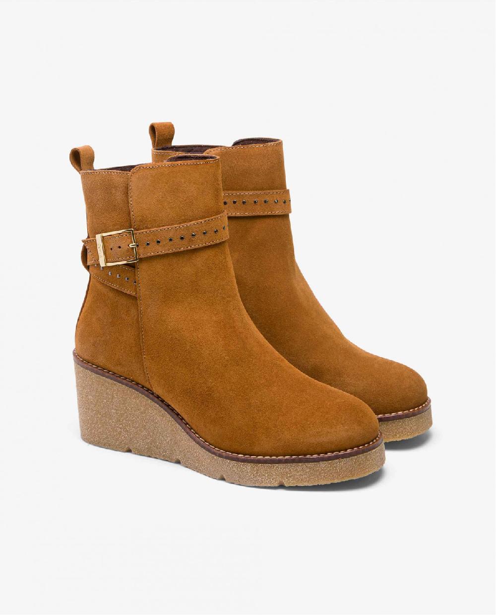 Cuplé BOTIN CUÑA SERRAJE CUERO Envío gratis