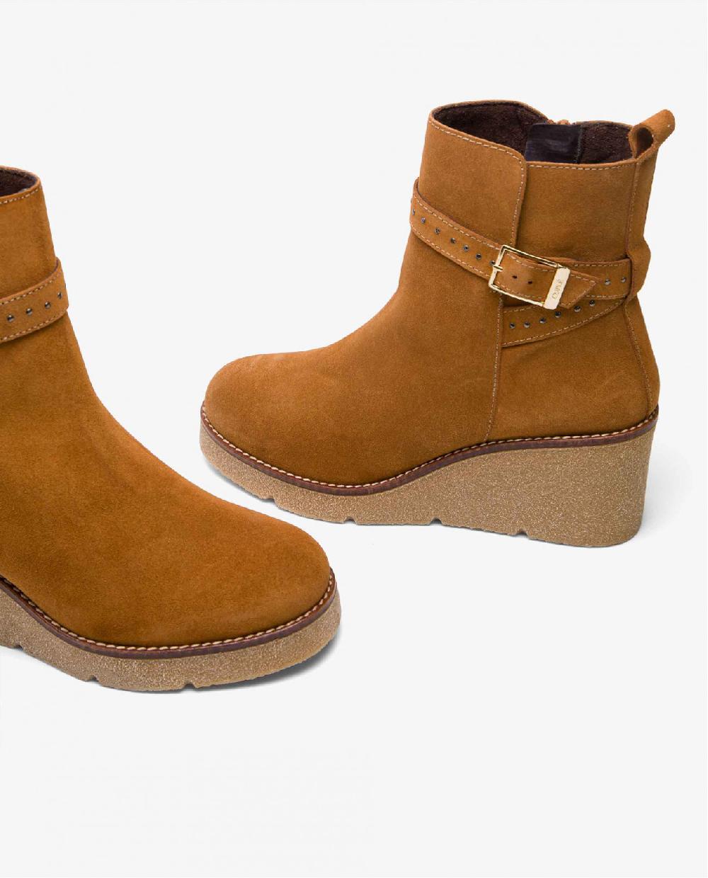 Cuplé BOTIN CUÑA SERRAJE CUERO Envío gratis