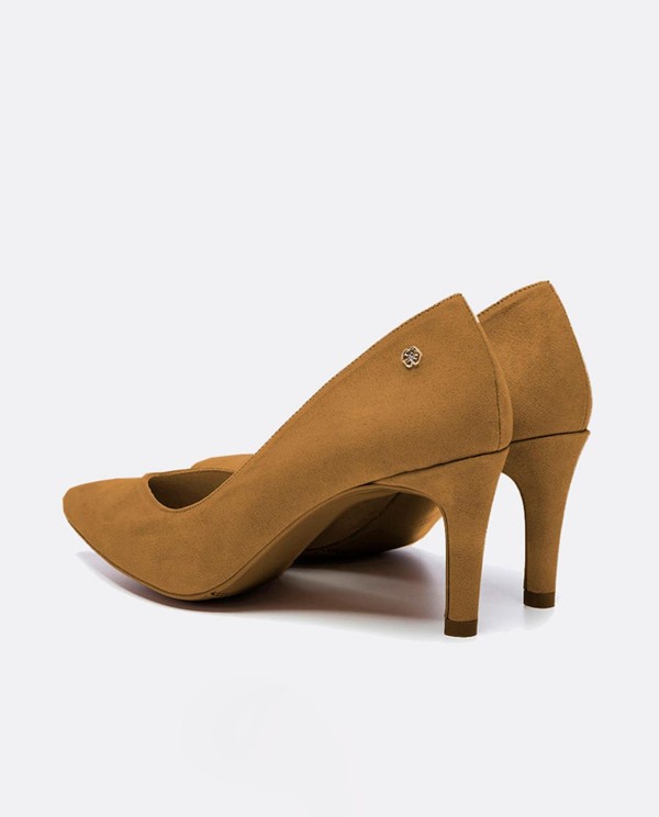 Cuplé SALÓN DE ULTRASUEDE CON PUNTA FINA Y TACÓN MEDIO Oferta especial de fábrica