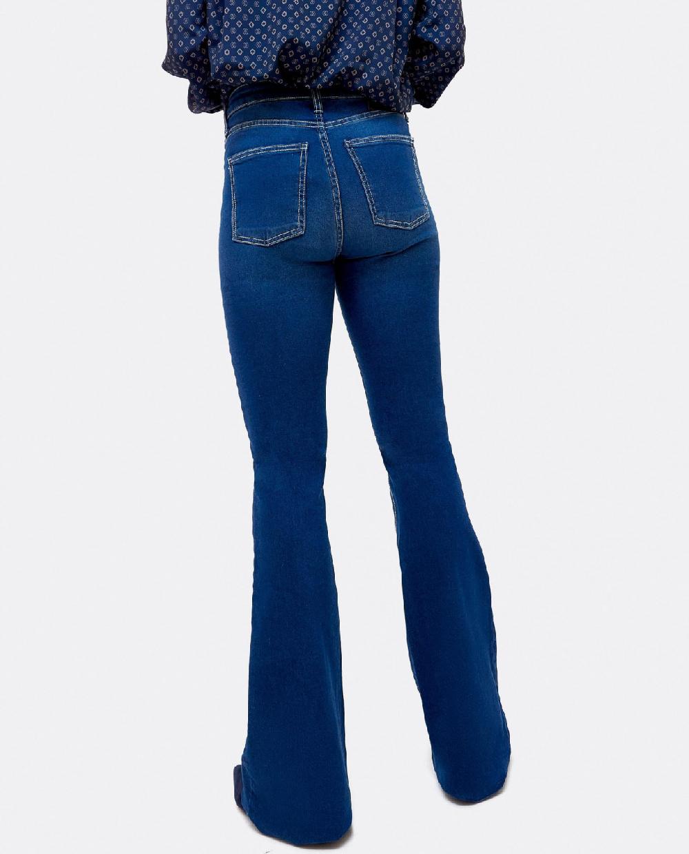 Cuplé PANTALÓN VAQUERO CON CAMPANA VAQUERO MARINO Grandes descuentos