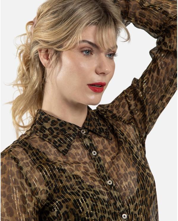 Cuplé CAMISA LUREX LEOPARDO Limitado a 3 días
