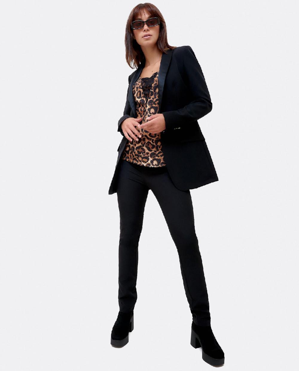 Cuplé PANTALON PITILLO DOBLE TELA NEGRO Devoluciones gratuitas