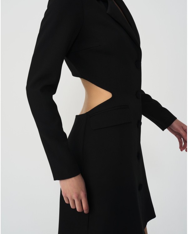 Cuplé VESTIDO CORTO CUT OUT CREP NEGRO