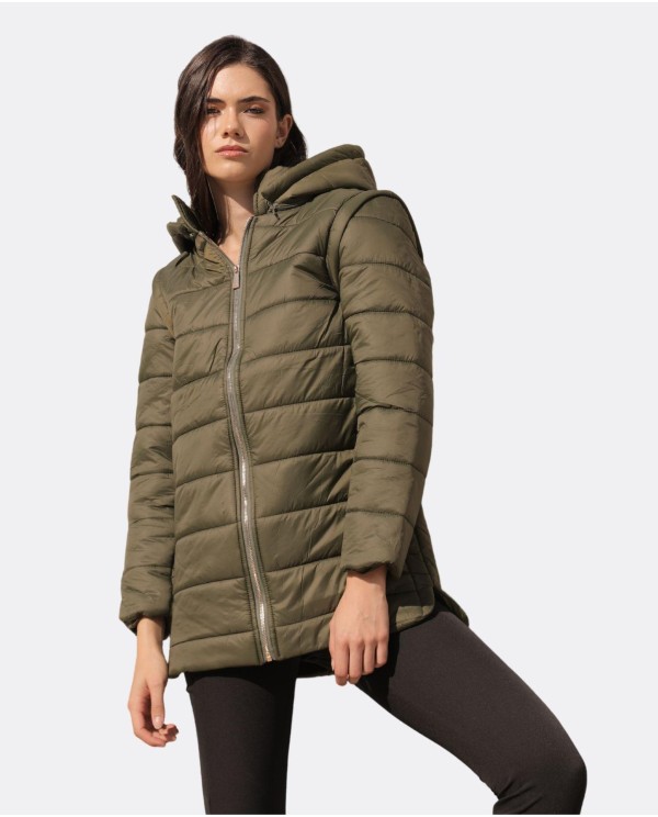 Cuplé PARKA NYLON VERDE