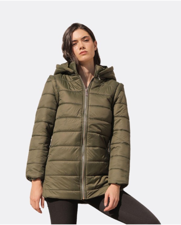 Cuplé PARKA NYLON VERDE Outlet