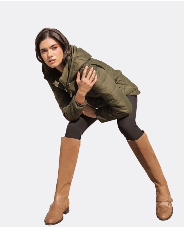 Cuplé PARKA NYLON VERDE Outlet