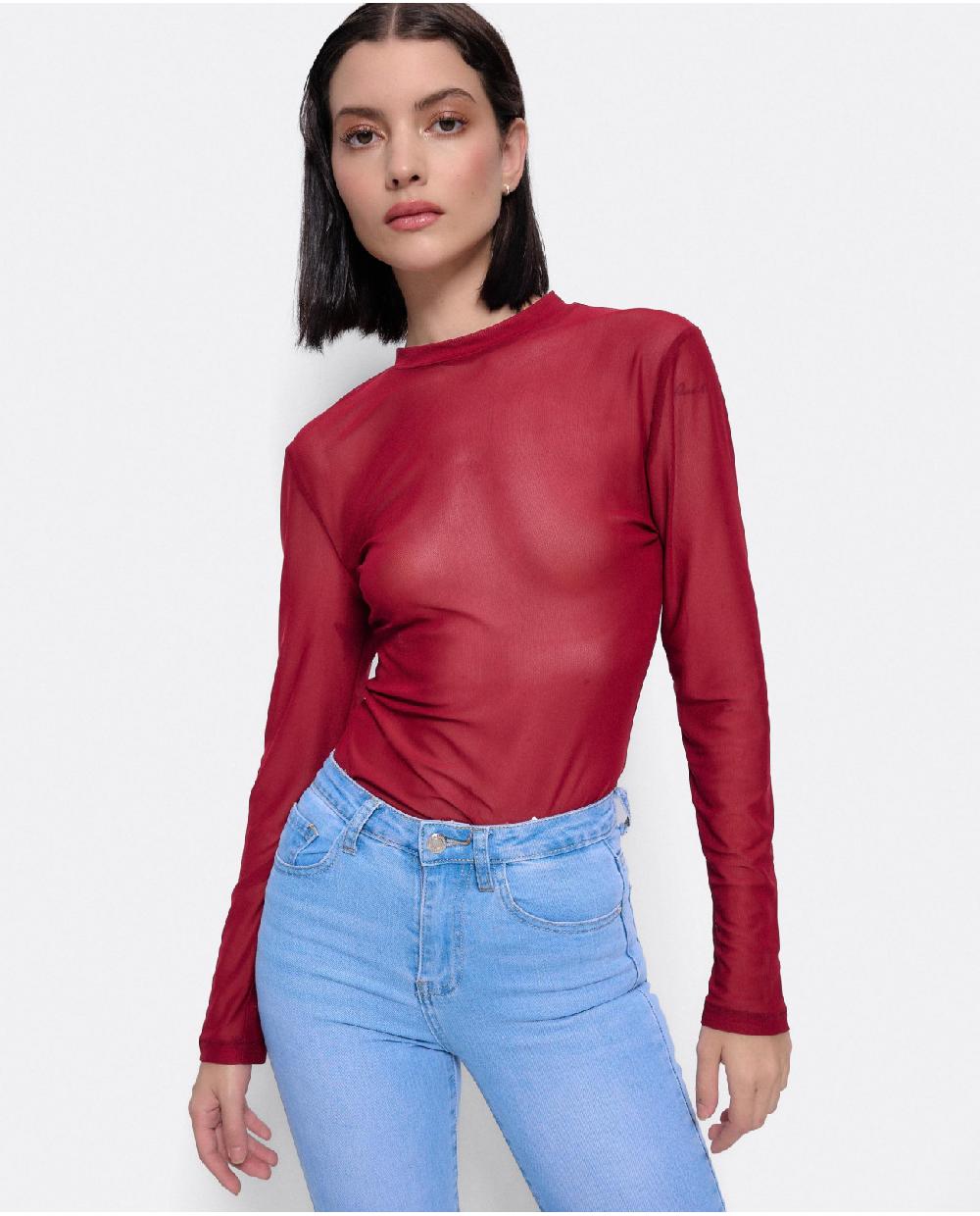 Cuplé TOP TUL BURDEOS Outlet online