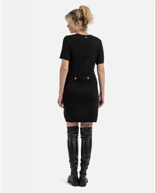 Cuplé VESTIDO BOTONES PUNTO NEGRO Gran oferta