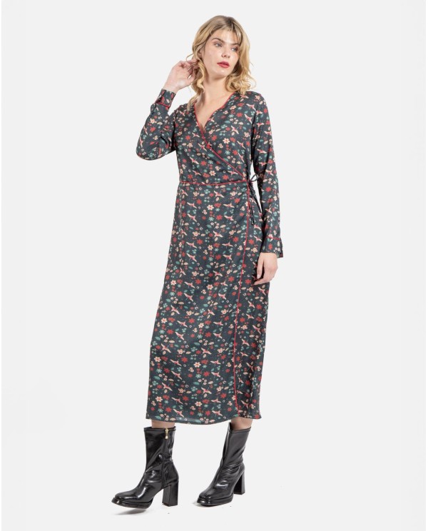 Cuplé KIMONO CREP ESTAMPADO ASIÁTICO