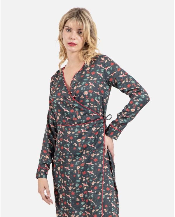 Cuplé KIMONO CREP ESTAMPADO ASIÁTICO Tienda