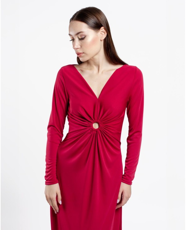 Cuplé VESTIDO ARO CREP BURDEOS Tienda