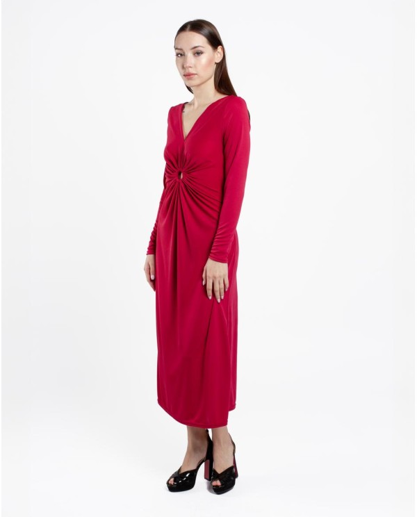 Cuplé VESTIDO ARO CREP BURDEOS Tienda