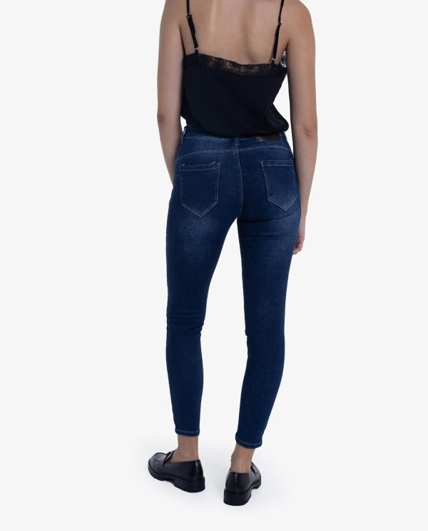 Cuplé VAQUERO PITILLO DE DENIM AZUL CON CINTURA ALTA Rebajas online