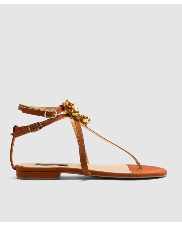 Cuplé SANDALIA TARIFA ULTRASUEDE NARANJA