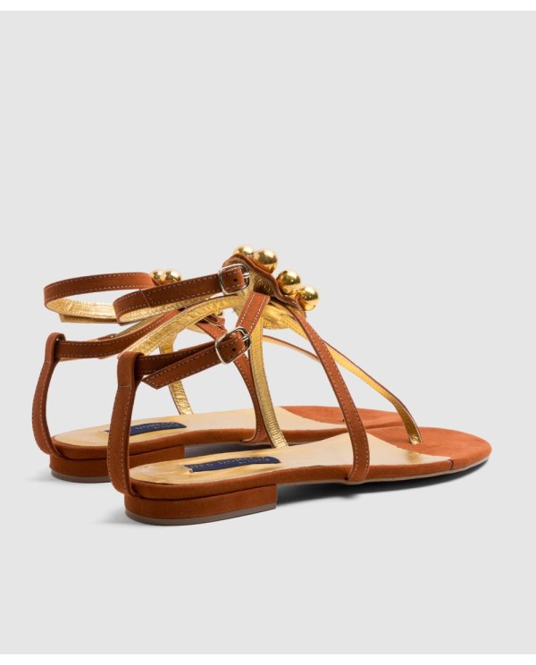 Cuplé SANDALIA TARIFA ULTRASUEDE NARANJA Último día