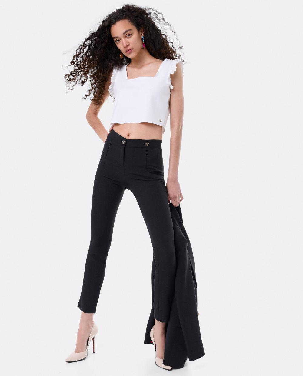 Cuplé CROP TOP VOLANTE NEOPRENO BLANCO Ofertas