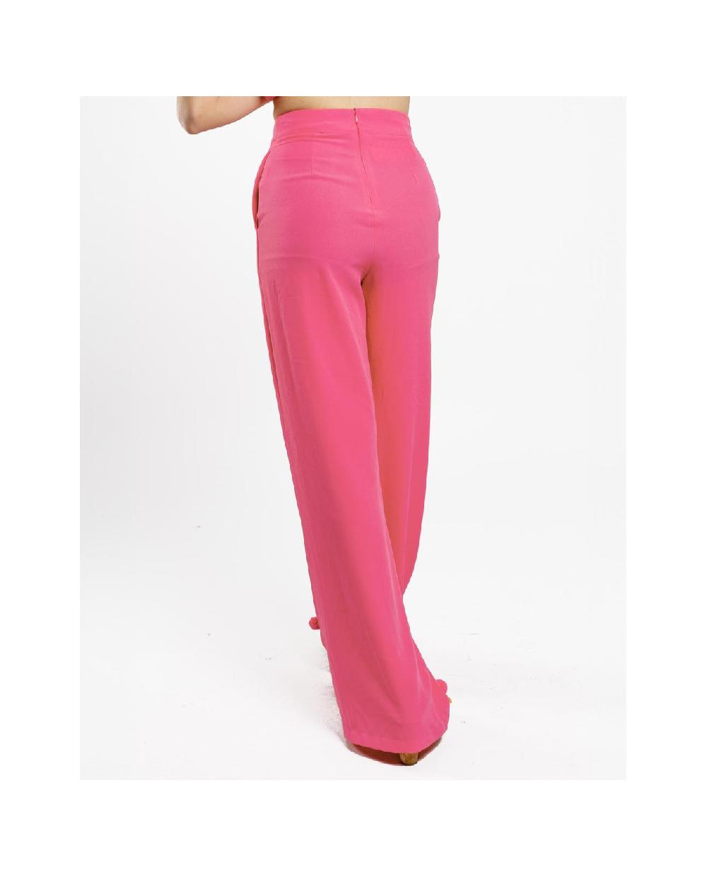 Cuplé PANTALON CAMPANA CREP FUCSIA Gran oferta