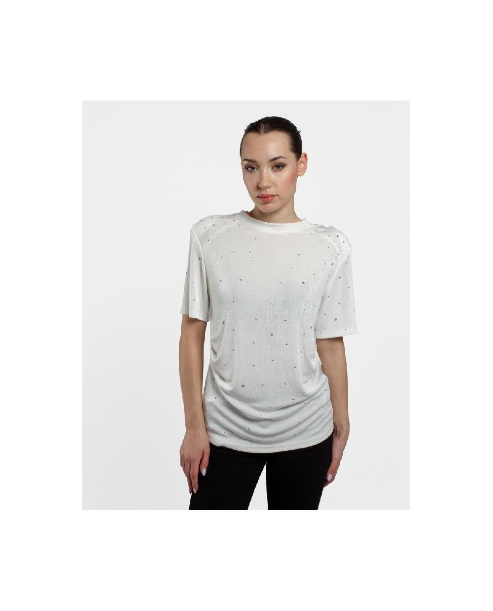 Cuplé CAMISETA STRASS PUNTO BLANCO